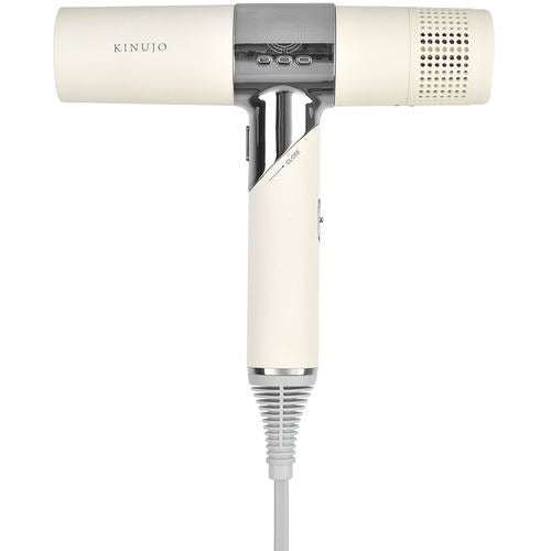 KINUJO Negative Ion Hair Dryer KH201 [White] Large Airflow, Far Infrared, Lightweight, Quick Drying, Time Saving, Compact, 3 Levels, Temperature Adjustment