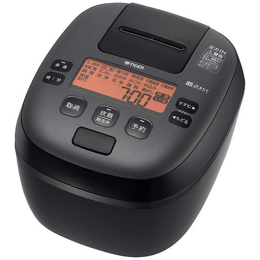 TIGER Pressure IH Rice Cooker, Foam Fire Rice Cooker, 5.5 Go, JPI-S100-KT [Slate Black]