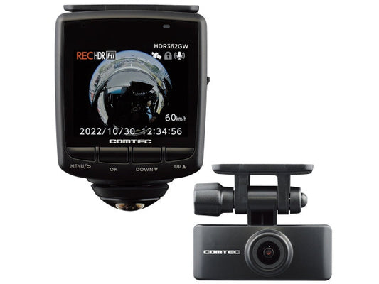 COMTEC Comtec 行车记录仪 360° 摄像头 + 后置摄像头 HDR362GW