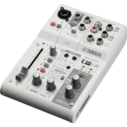 YAMAHA Live Streaming Mixer AG03MK2 White