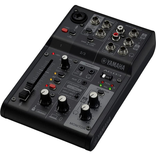 YAMAHA Live Streaming Mixer AG03MK2 Black 