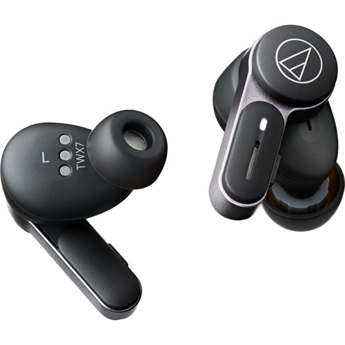 Audio-Technica Fully Wireless Earphones ATH-TWX7 BK [Ash Black] Noise Cancelling / Bluetooth Compatible Gift Wrapping Available