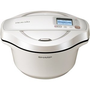 Sharp KN-HW24F-W Waterless Automatic Cooking Pot HEALSIO Hot Cook 2.4L White