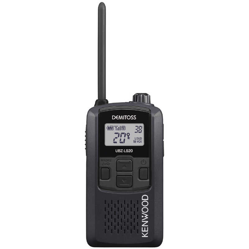 KENWOOD ケンウッド 特定小電力トランシーバー 交互２０ｃｈ対応 DEMITOSS UBZ-LS20-B [ブラック]