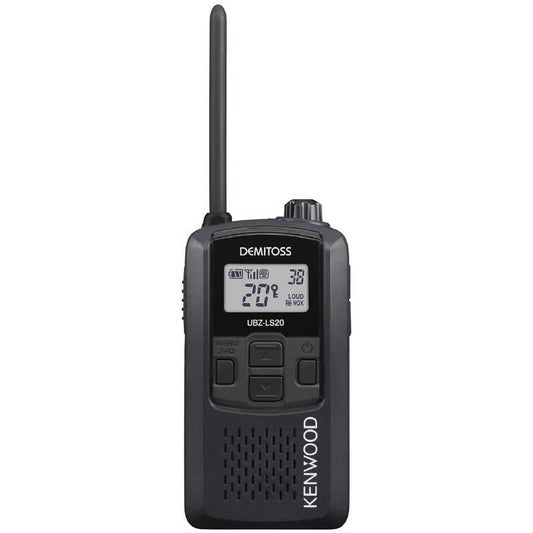 KENWOOD ケンウッド 特定小電力トランシーバー 交互２０ｃｈ対応 DEMITOSS UBZ-LS20-B [ブラック]