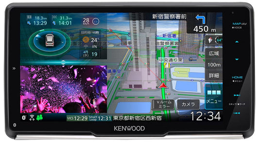 ケンウッド 彩速ナビ 9V型フローティングモデル/地上デジタルTVチューナー/Bluetooth内蔵/MDV-M910HDF