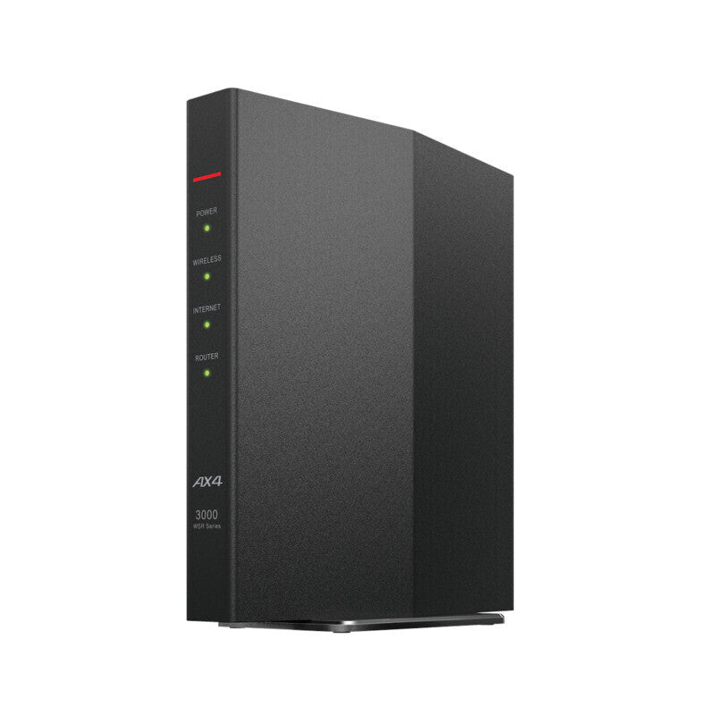 Buffalo AirStation WSR-3000AX4P-BK [Black] Wi-Fi 6 compatible wireless router