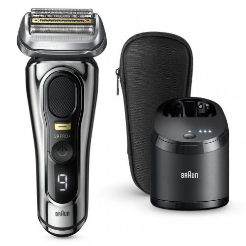 BRAUN Men's Electric Shaver 4-Blade with Automatic Cleaning System Series 9 Pro+ 9556cc [Silver]