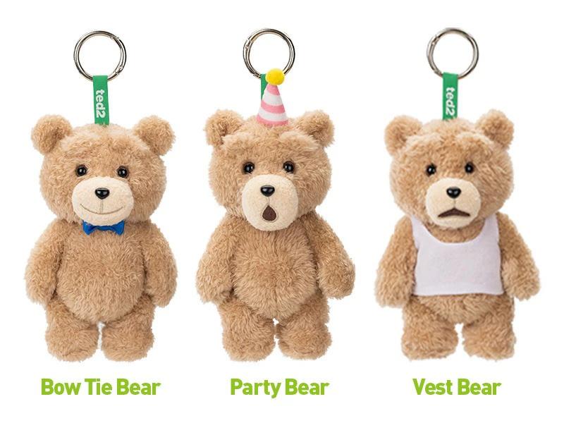 POP MART Ted2 Teddy Bear Action Plush Pendant アソートボックス