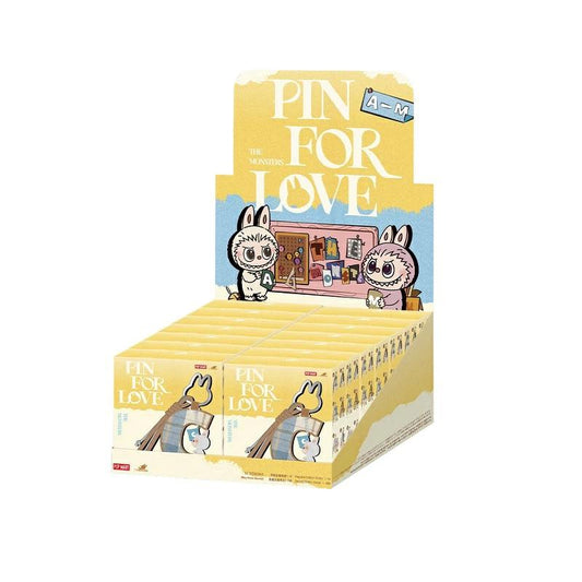 Labubu POP MART THE MONSTER PIN FOR LOVE シリーズ アルファベットペンダント(A-M) [アソート]