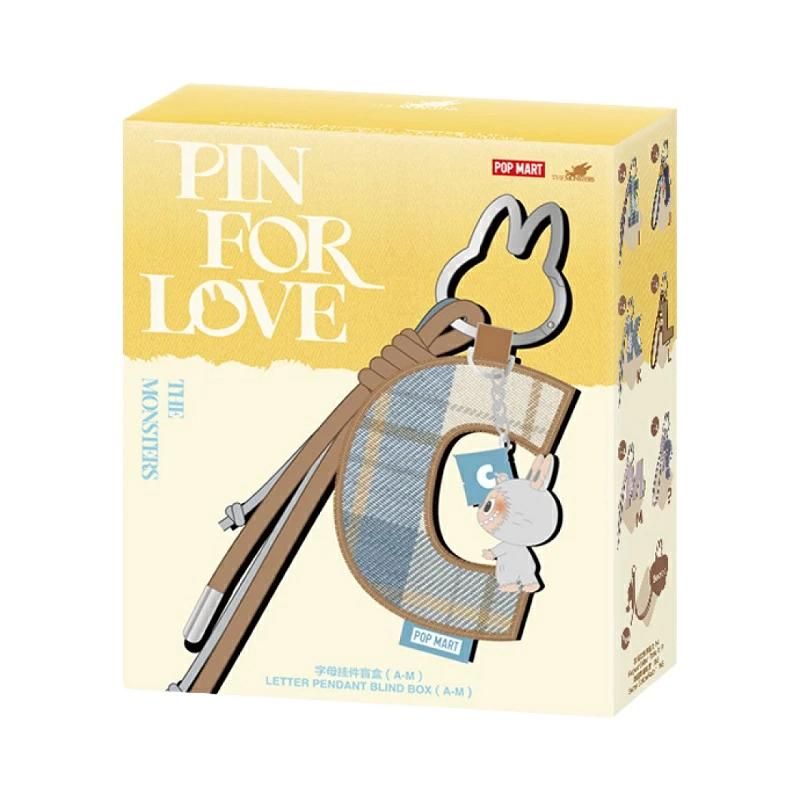 Labubu POP MART THE MONSTER PIN FOR LOVE シリーズ アルファベットペンダント(A-M) [アソート]