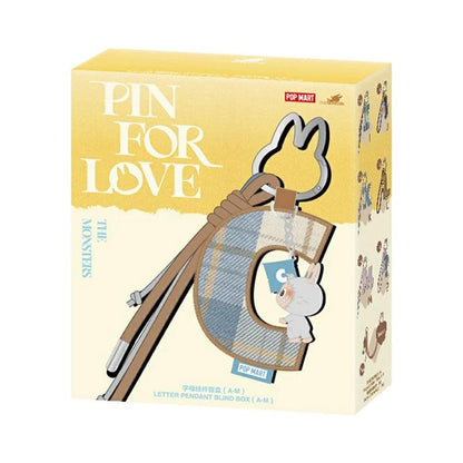 Labubu POP MART THE MONSTER PIN FOR LOVE シリーズ アルファベットペンダント(A-M) [アソート]