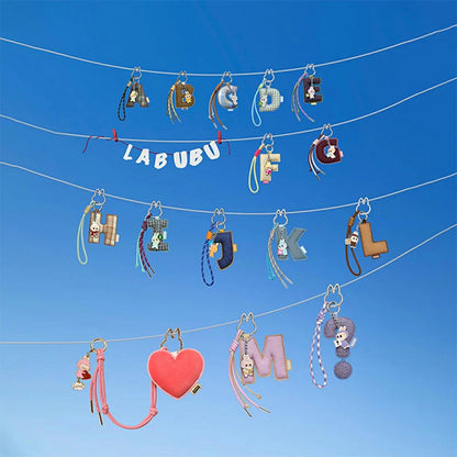 Labubu POP MART THE MONSTER PIN FOR LOVE シリーズ アルファベットペンダント(A-M) [アソート]