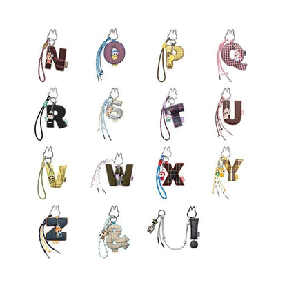 Labubu POP MART THE MONSTER PIN FOR LOVE シリーズ アルファベットペンダント(N-Z) [アソート]