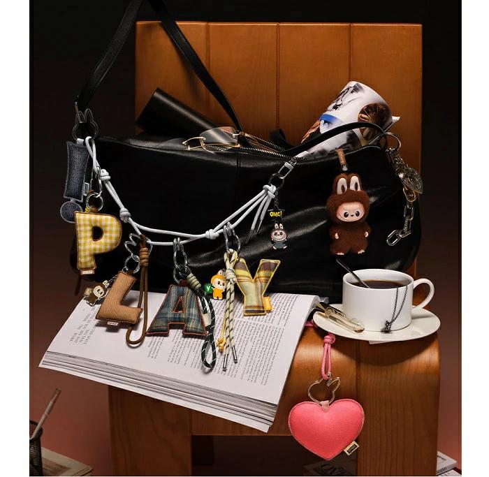 ♡MoM♡ Labubu POP MART THE MONSTER PIN FOR LOVE Series Alphabet Pendant