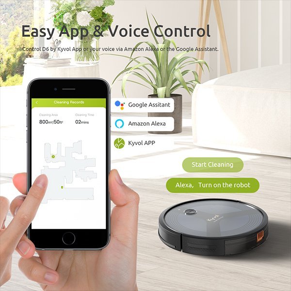 KYVOL kyvol D6 Black CybovacD6 [Robot Vacuum Cleaner]