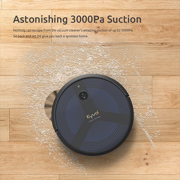 KYVOL kyvol D6 Black CybovacD6 [Robot Vacuum Cleaner]