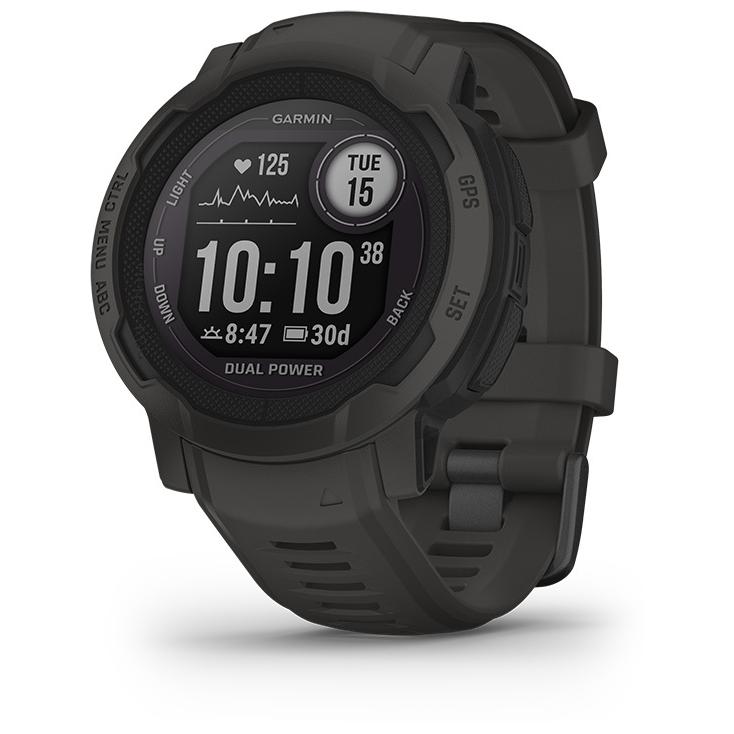 GARMIN ガーミン スマートウォッチ ウェアラブルウォッチ GPS ランニング ジョギング Instinct 2 Dual Power 010-02627-40 [Graphite]