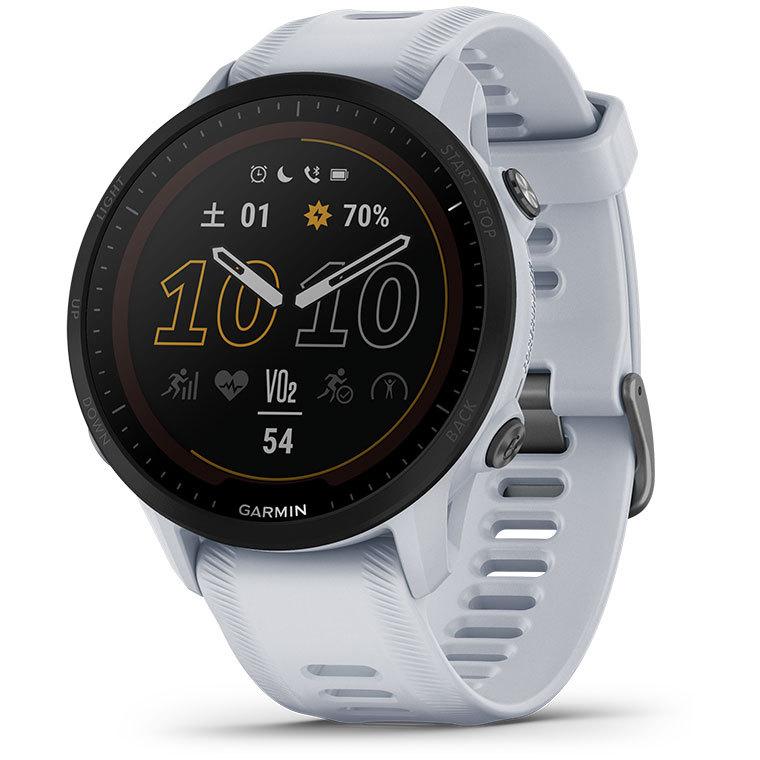 GARMIN ガーミン スマートウォッチ ウェアラブルウォッチ GPS ランニング ジョギング Forerunner 955 Dual Power 010-02638-D1 [White]