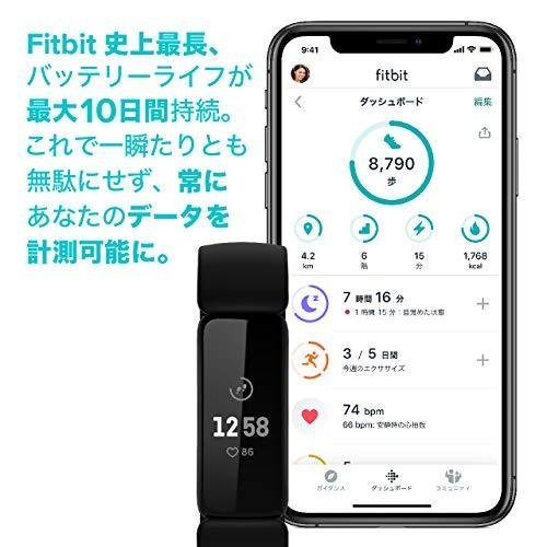 Fitbit フィットビット ウェアラブル活動量計 Inspire2 FB418BKBK-FRCJK [ブラック]