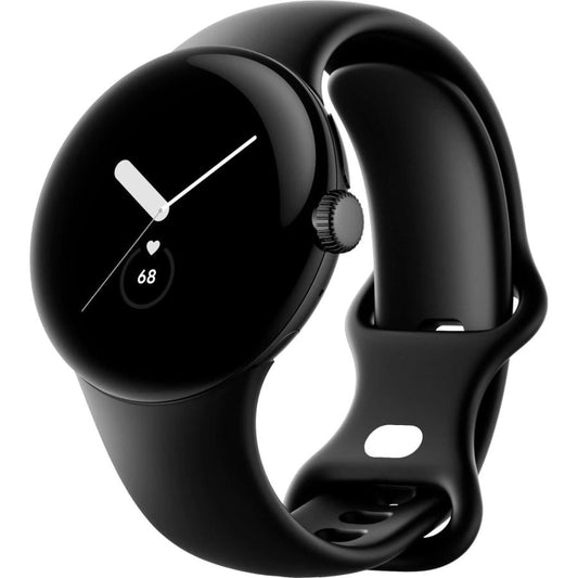 Google グーグル スマートウォッチ ウェアラブル Pixel Watch [Matte Black ステンレス ケース/Obsidian アクティブ バンド]