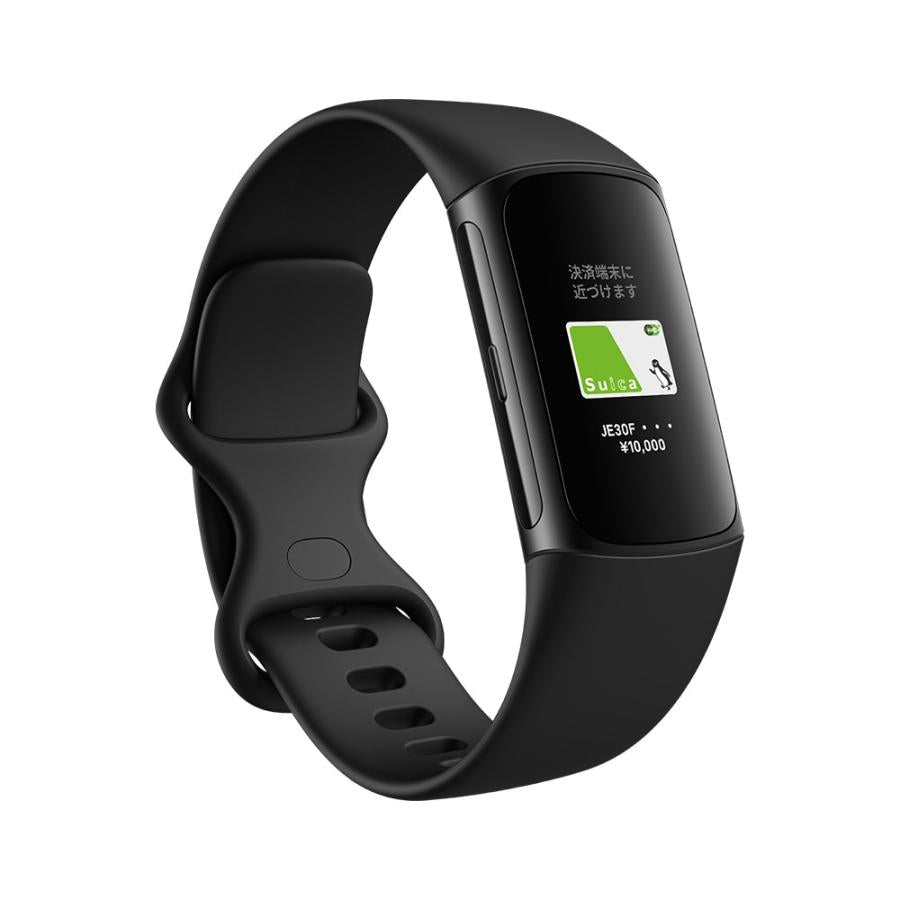 Fitbit スマートウォッチ Charge 6 GA05183-AP Obsidian Black Aluminum Case