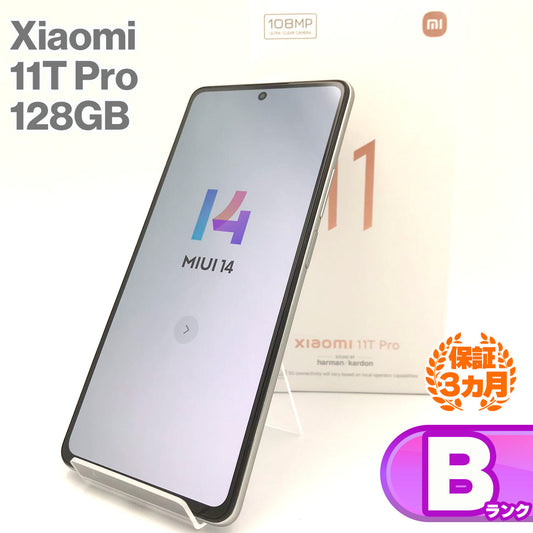 Used B rank Xiaomi 11T Pro 128GB Moonlight White SIM unlocked SIM free Android 