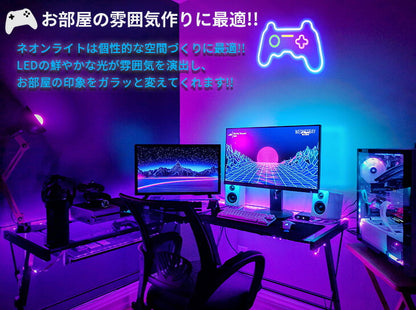 LEDネオンサイン ゲームパット型 LEDネオンライト TRD