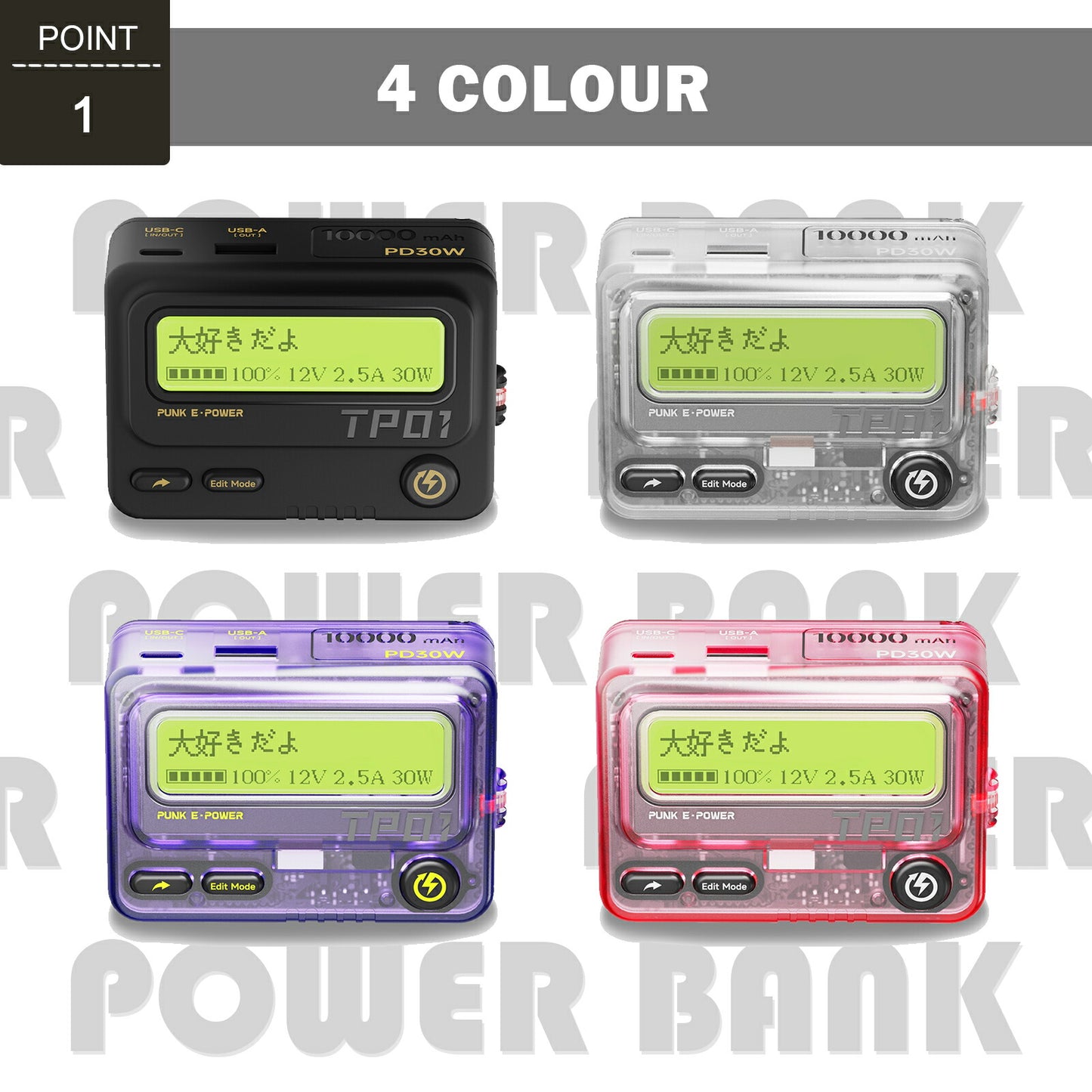 Trokz ポケベル型モバイルバッテリー 10000mAh TRD