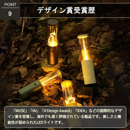 Auge Light 多機能 4 in 1 LED キャンプライト USB充電式 TRD