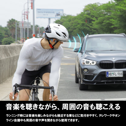 MOJAWA Run Plus Bone Conduction Earphones, Bluetooth, Earphones that do not block your ears, 8 hours of continuous use, Bone Conduction, Wireless Earphones, Bone Conduction Headphones, Glasses Compatible, Underwater Use, TRD